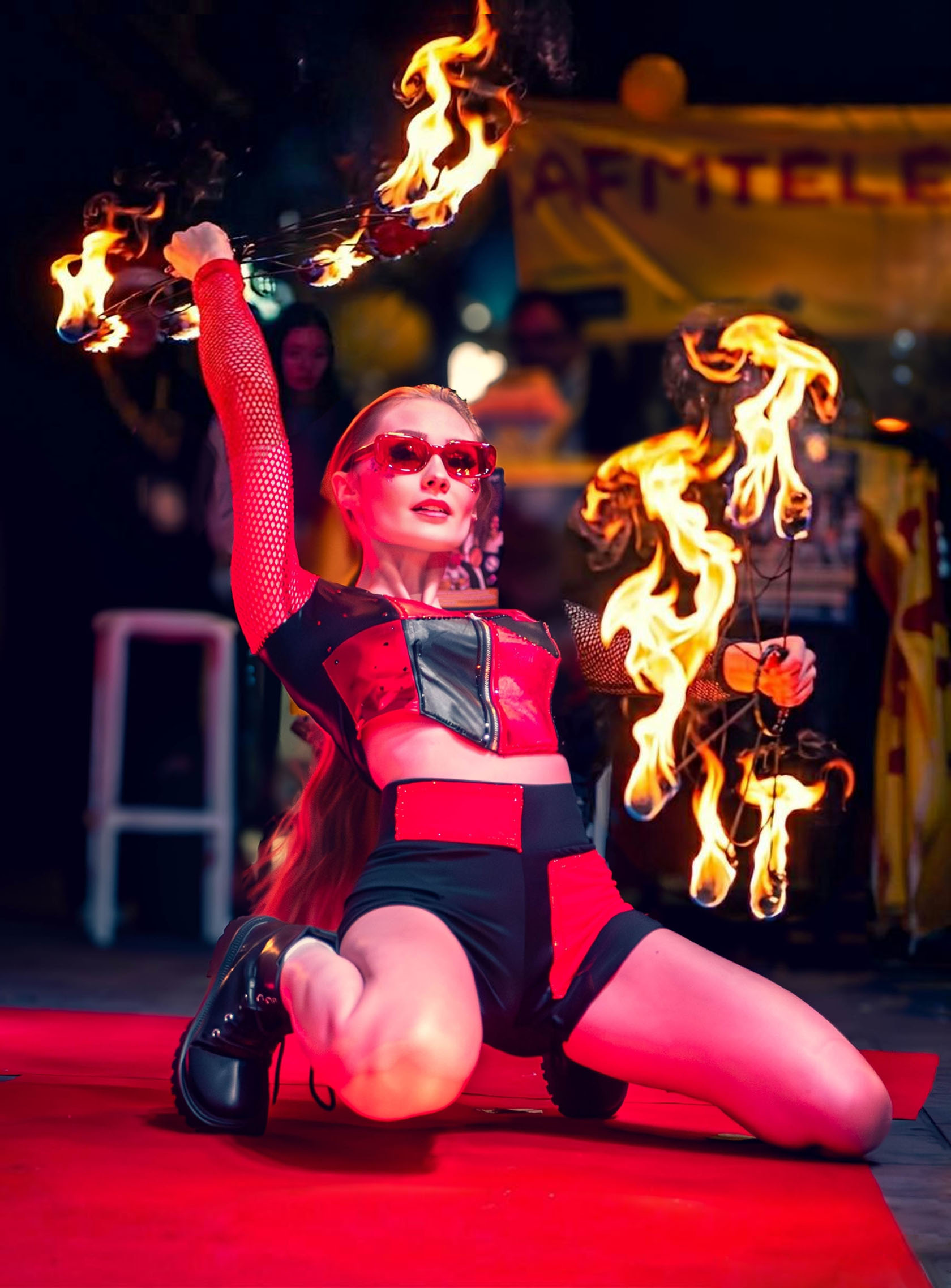 performeur feu